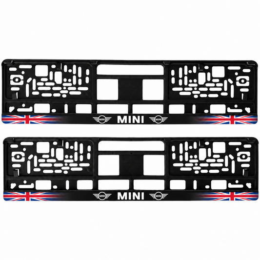 Set 2 bucati, suport numar inmatriculare personalizat Mini, HLX-1
