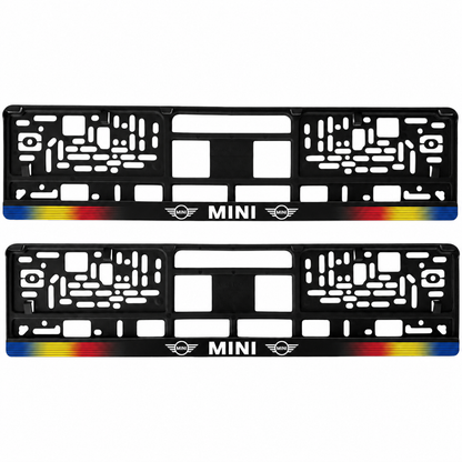 Set 2 bucati, suport numar inmatriculare personalizat Mini, HLX-1
