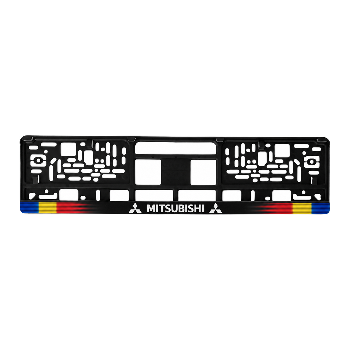 Set 2 bucati, suport numar inmatriculare personalizat Mitsubishi, HLX-1
