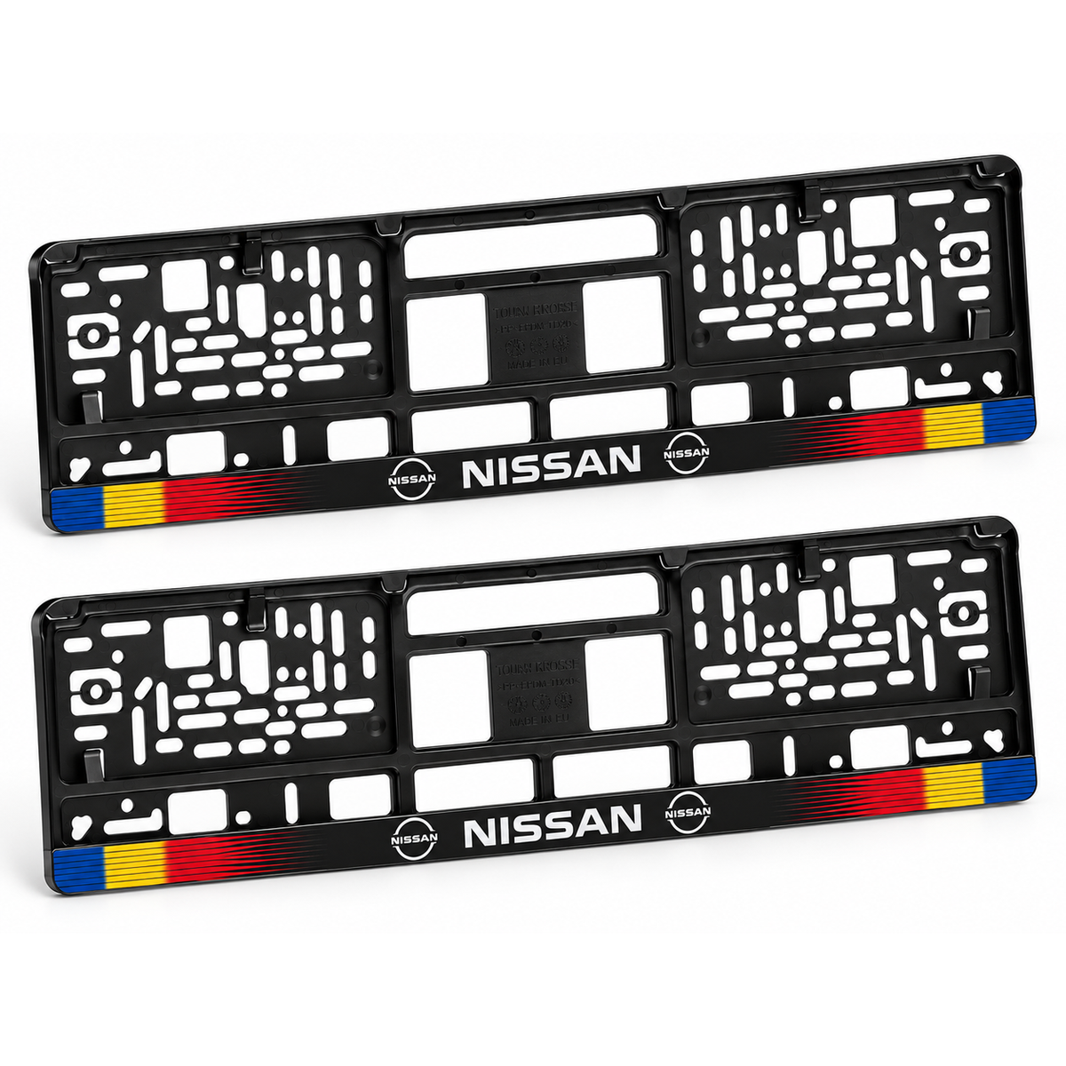Set 2 bucati, suport numar inmatriculare personalizat Nissan, HLX-1