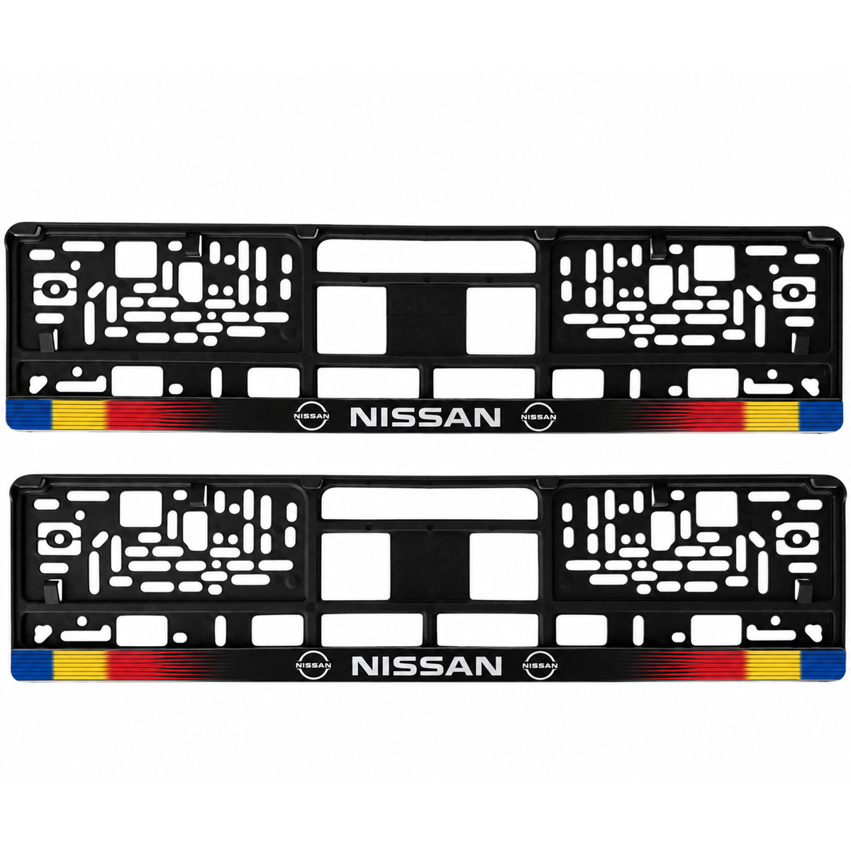 Set 2 bucati, suport numar inmatriculare personalizat Nissan, HLX-1