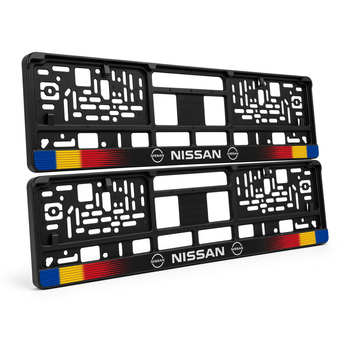 Set 2 bucati, suport numar inmatriculare personalizat Nissan, HLX-1