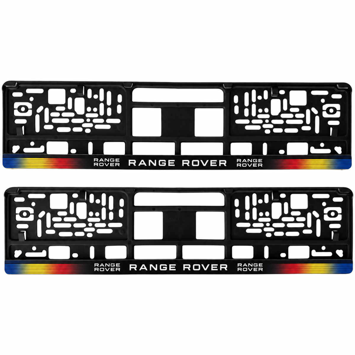Set 2 bucati, suport numar inmatriculare personalizat Range Rover, HLX-1
