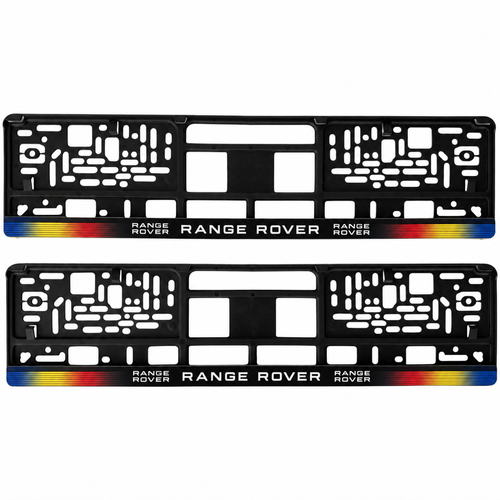 Set 2 bucati, suport numar inmatriculare personalizat Range Rover, HLX-1