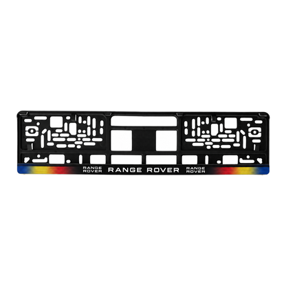 Set 2 bucati, suport numar inmatriculare personalizat Range Rover, HLX-1