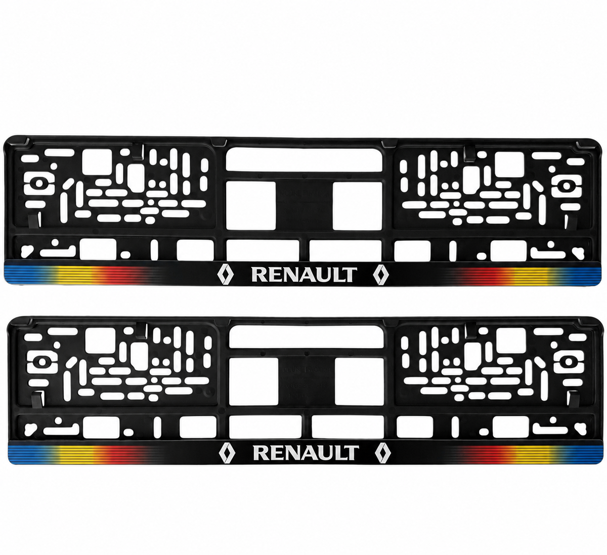 Set 2 bucati, suport numar inmatriculare personalizat Renault, HLX-1