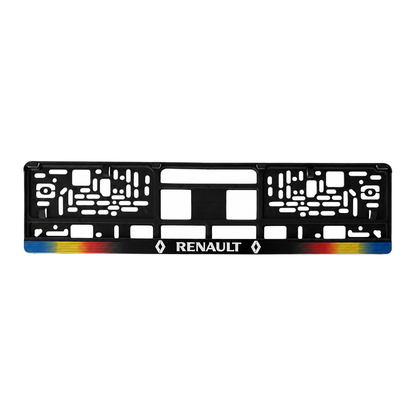 Set 2 bucati, suport numar inmatriculare personalizat Renault, HLX-1