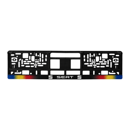 Set 2 bucati, suport numar inmatriculare personalizat Seat, HLX-1