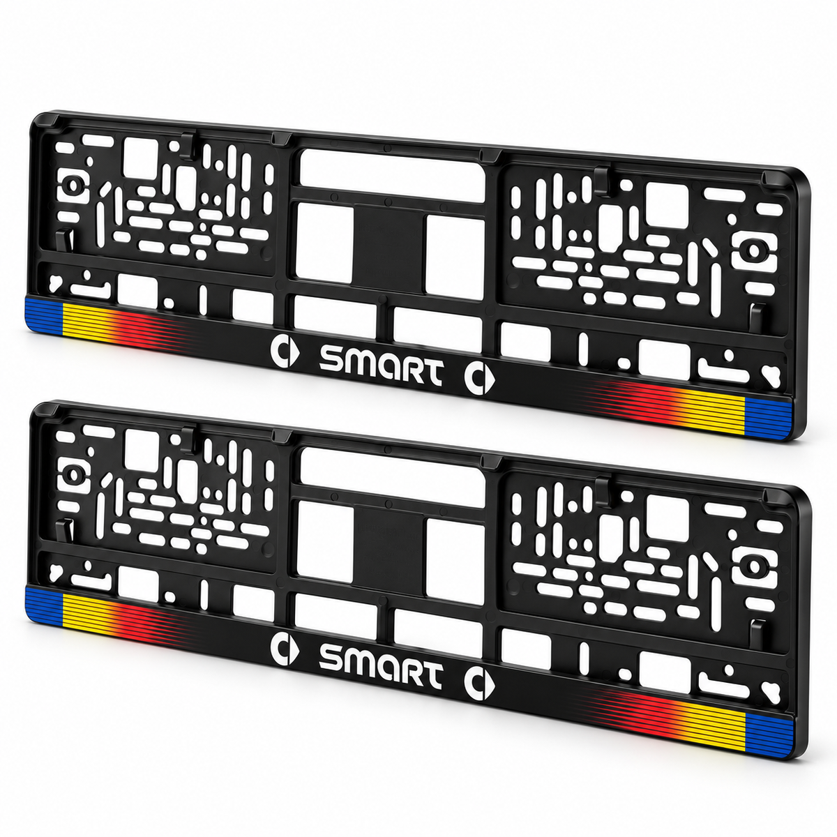 Set 2 bucati, suport numar inmatriculare personalizat Smart, HLX-1