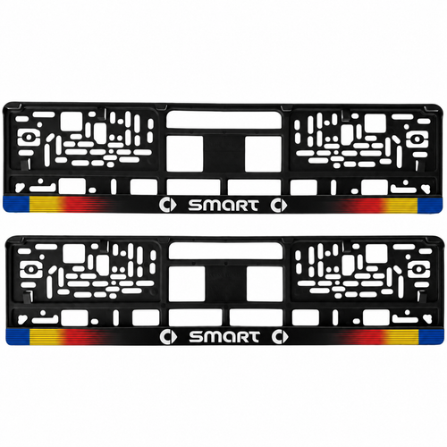 Set 2 bucati, suport numar inmatriculare personalizat Smart, HLX-1