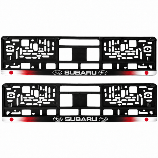 Set 2 bucati, suport numar inmatriculare personalizat Subaru, HLX-1