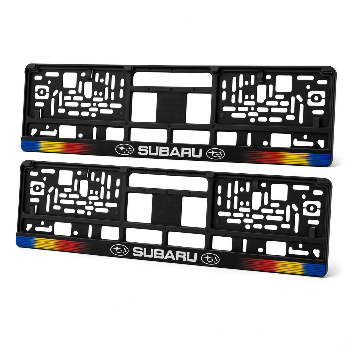 Set 2 bucati, suport numar inmatriculare personalizat Subaru, HLX-1