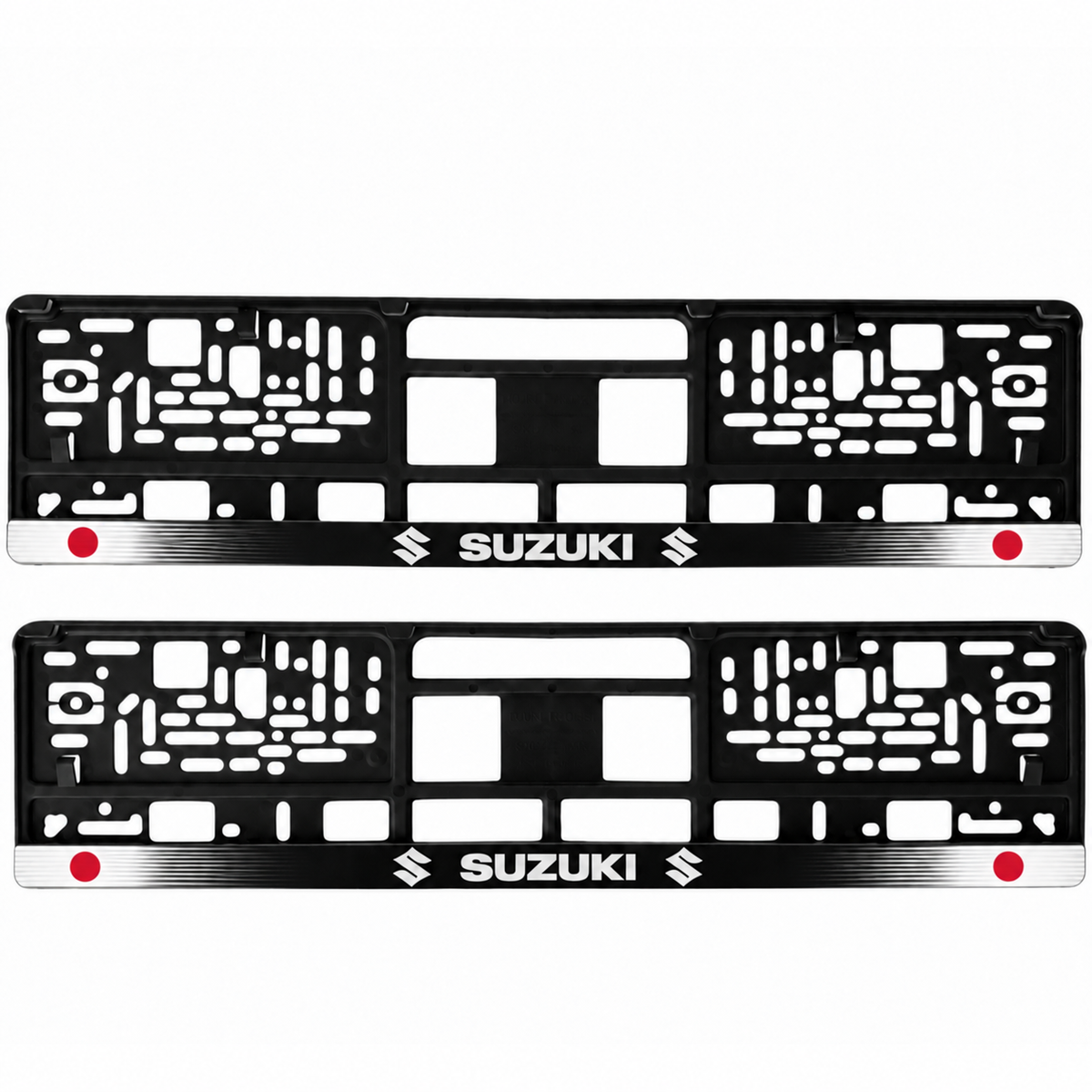 Set 2 bucati, suport numar inmatriculare personalizat Suzuki, HLX-1