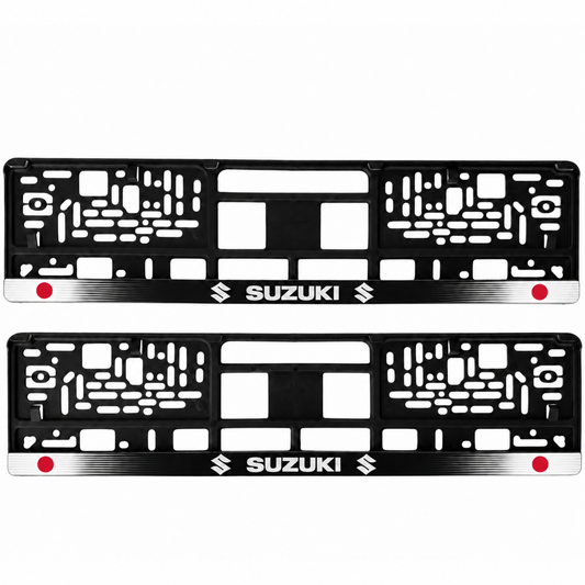 Set 2 bucati, suport numar inmatriculare personalizat Suzuki, HLX-1