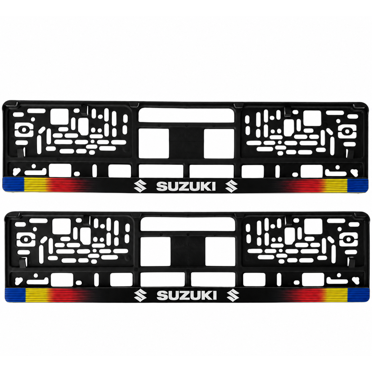 Set 2 bucati, suport numar inmatriculare personalizat Suzuki, HLX-1