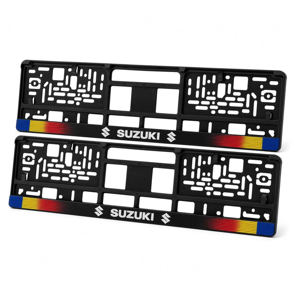 Set 2 bucati, suport numar inmatriculare personalizat Suzuki, HLX-1