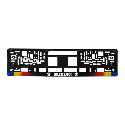 Set 2 bucati, suport numar inmatriculare personalizat Suzuki, HLX-1