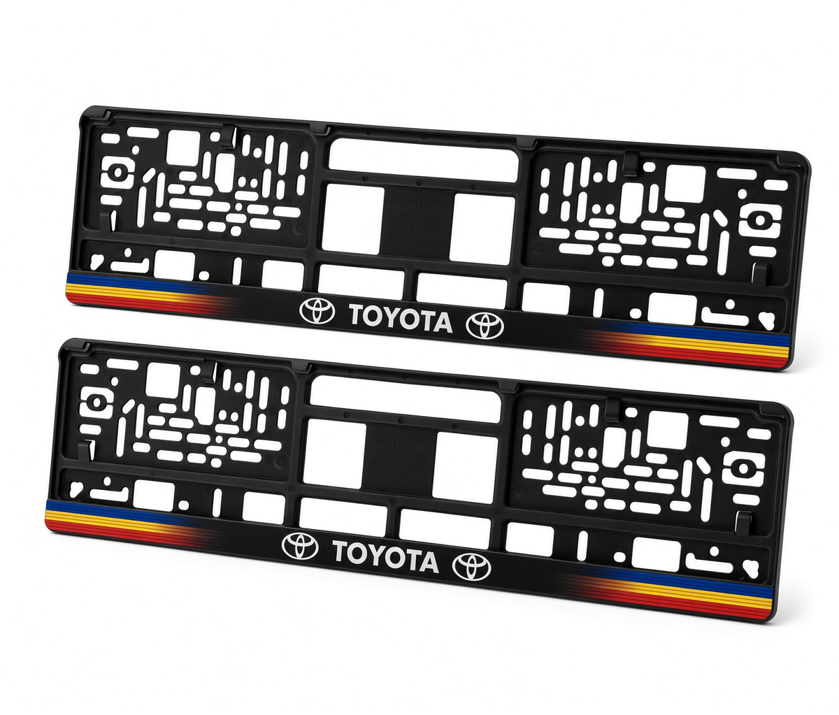 Set 2 bucati, suport numar inmatriculare personalizat Toyota, HLX-1