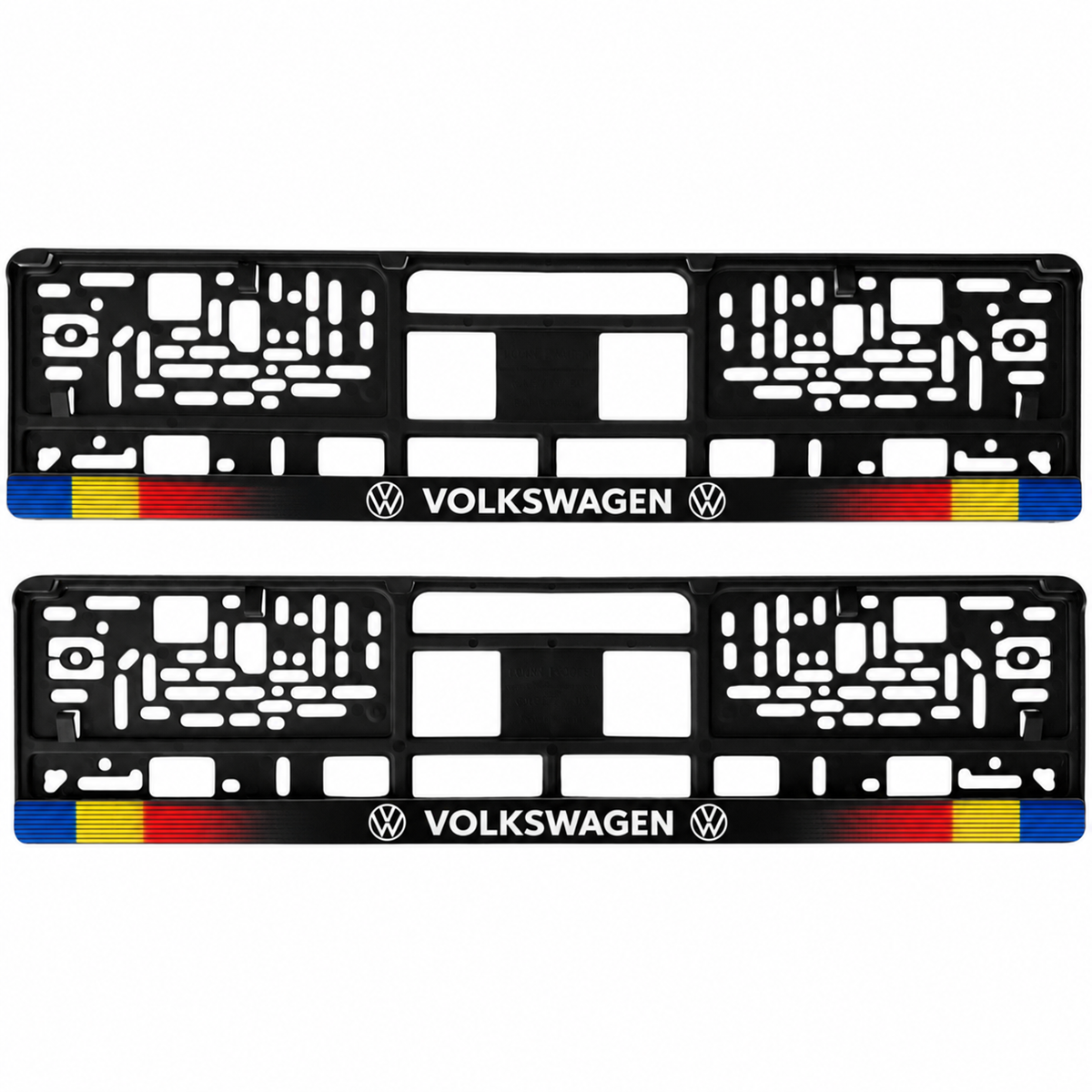 Set 2 bucati, suport numar inmatriculare personalizat Volkswagen, HLX-1