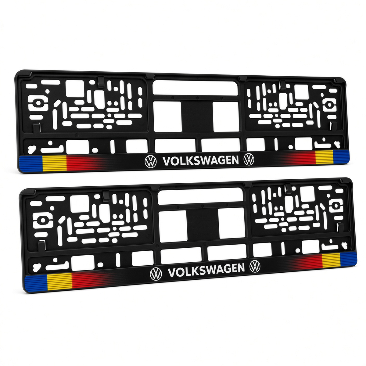 Set 2 bucati, suport numar inmatriculare personalizat Volkswagen, HLX-1