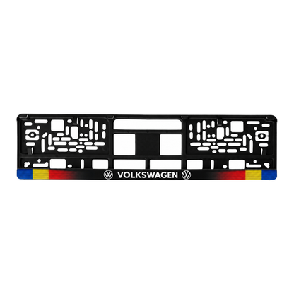 Set 2 bucati, suport numar inmatriculare personalizat Volkswagen, HLX-1