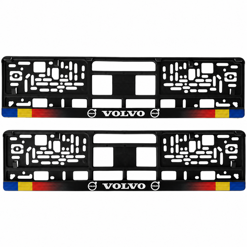 Set 2 bucati, suport numar inmatriculare personalizat Volvo, HLX-1