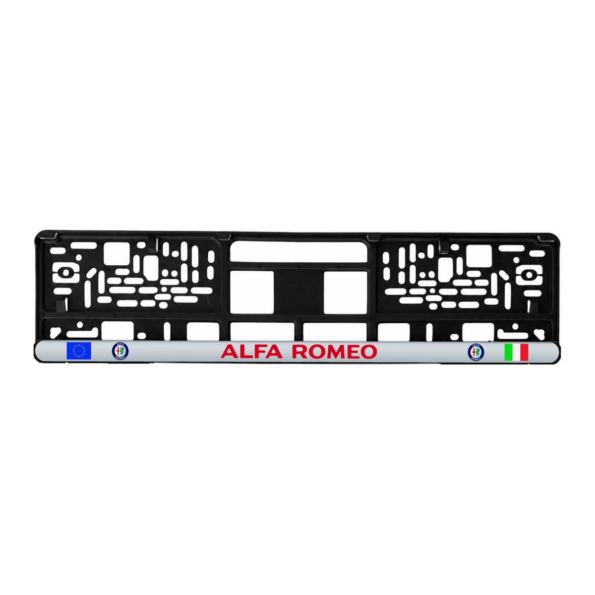 Set 2 bucati, suport numar inmatriculare personalizat Alfa Romeo, HLX-3