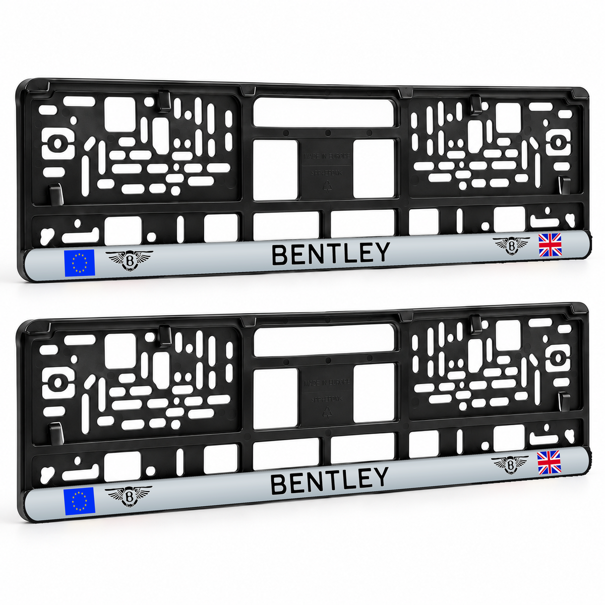 Set 2 bucati, suport numar inmatriculare personalizat Bentley, HLX-3