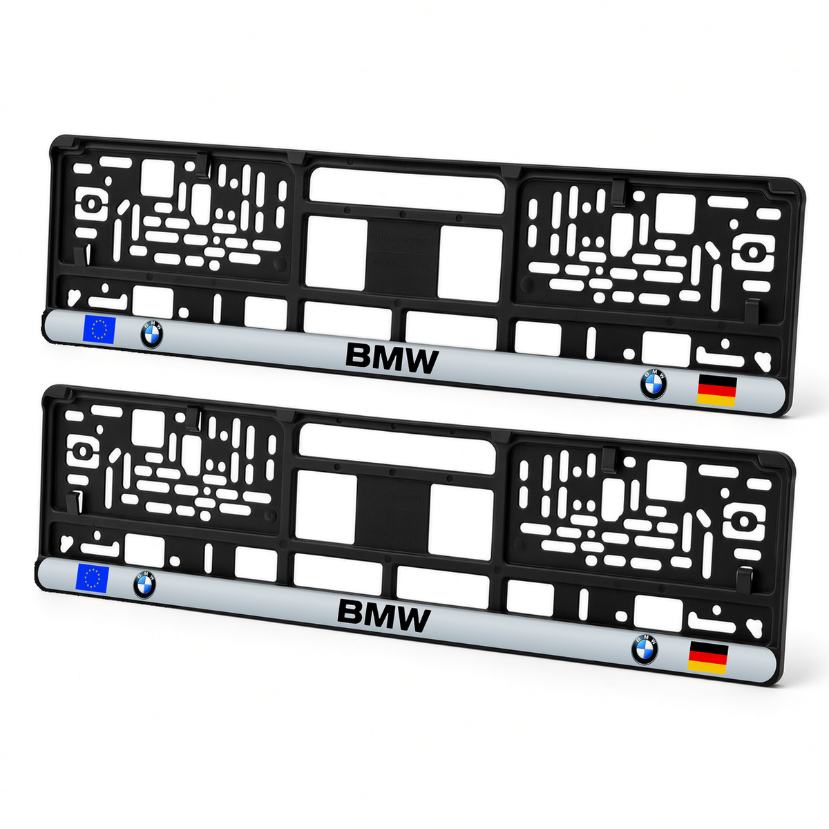 Set 2 bucati, suport numar inmatriculare personalizat BMW, HLX-3