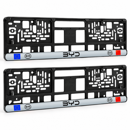 Set 2 bucati, suport numar inmatriculare personalizat BYD, HLX-3