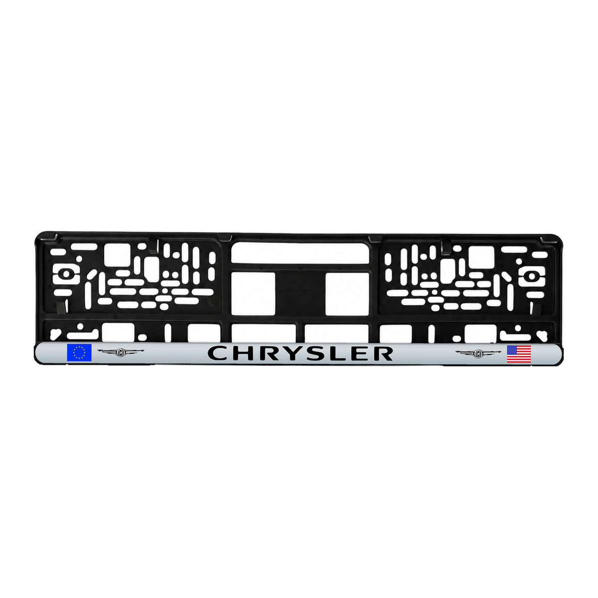 Set 2 bucati, suport numar inmatriculare personalizat Chrysler, HLX-3