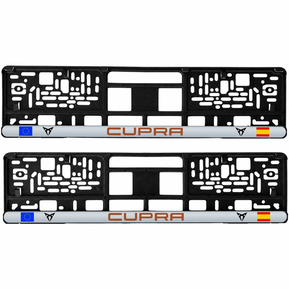 Set 2 bucati, suport numar inmatriculare personalizat Cupra, HLX-3