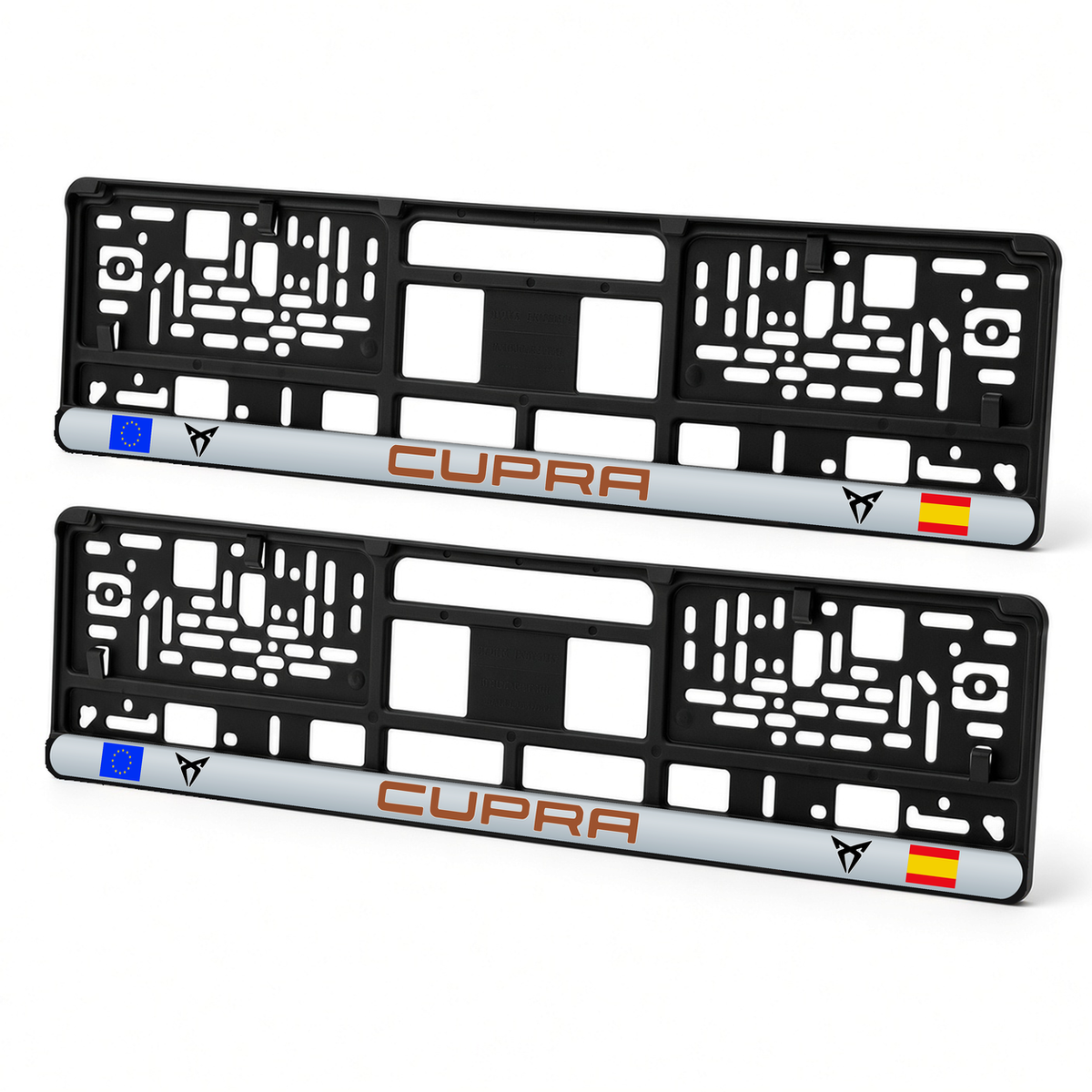 Set 2 bucati, suport numar inmatriculare personalizat Cupra, HLX-3