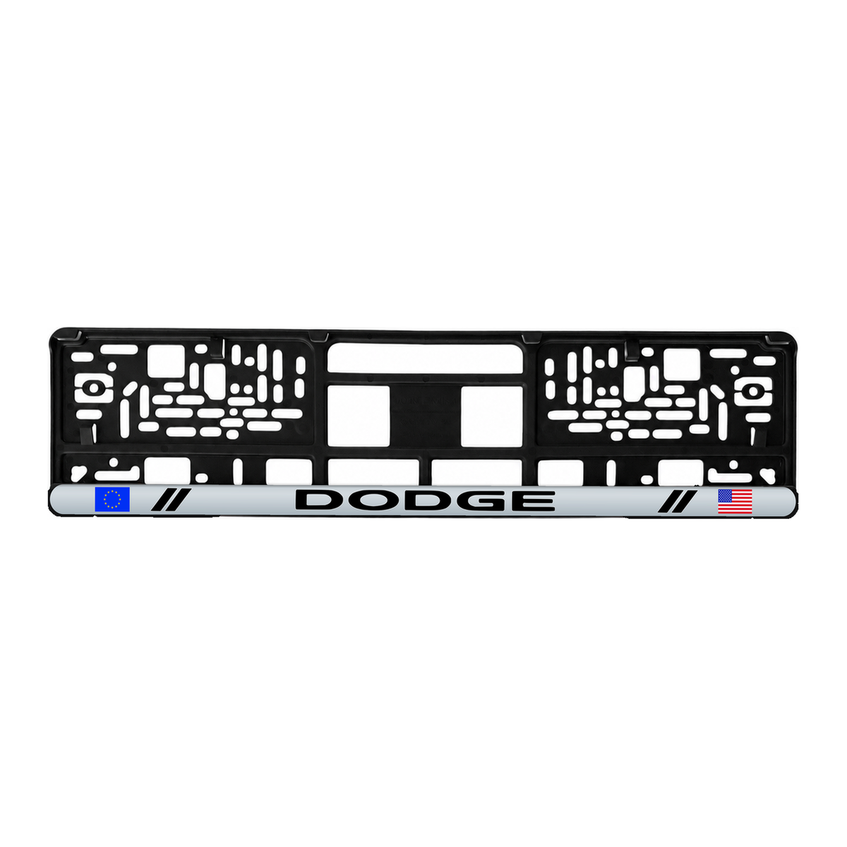 Set 2 bucati, suport numar inmatriculare personalizat Dodge, HLX-3