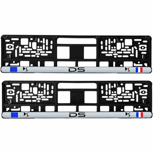 Set 2 bucati, suport numar inmatriculare personalizat DS, HLX-3