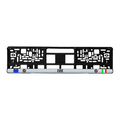 Set 2 bucati, suport numar inmatriculare personalizat Fiat, HLX-3