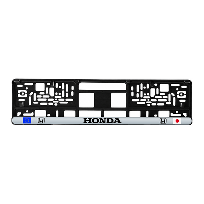 Set 2 bucati, suport numar inmatriculare personalizat Honda, HLX-3