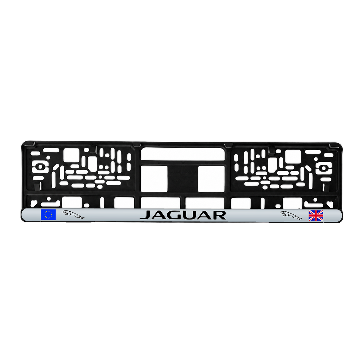 Set 2 bucati, suport numar inmatriculare personalizat Jaguar, HLX-3