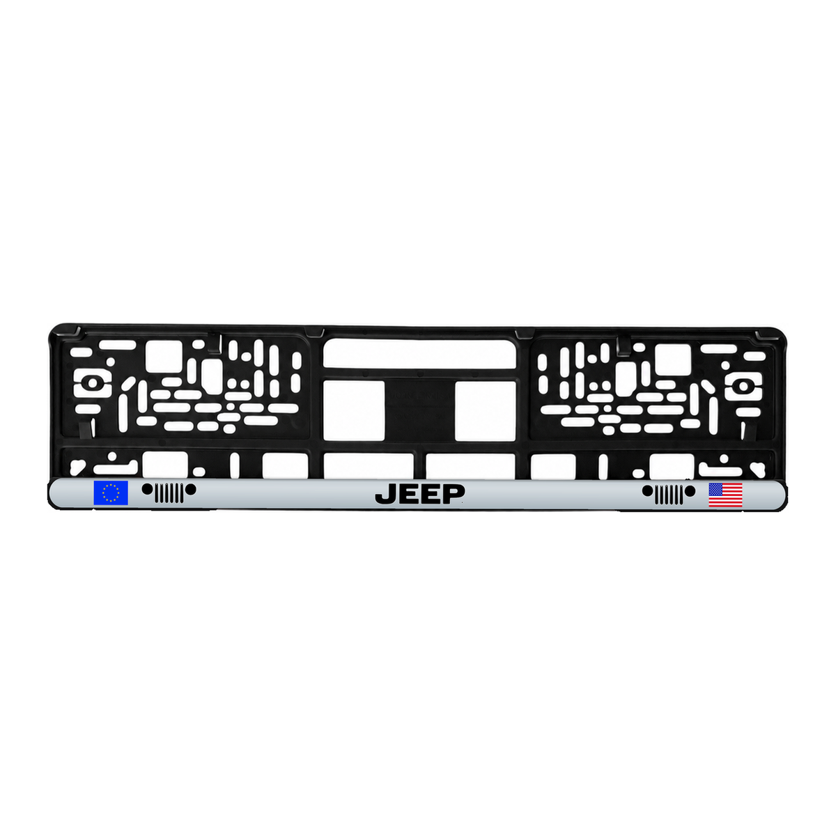 Set 2 bucati, suport numar inmatriculare personalizat Jeep, HLX-3