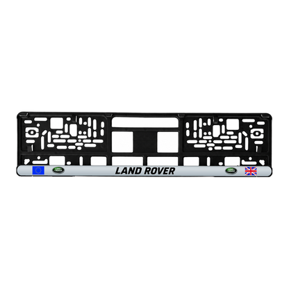 Set 2 bucati, suport numar inmatriculare personalizat Land Rover, HLX-3
