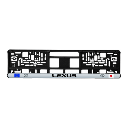 Set 2 bucati, suport numar inmatriculare personalizat Lexus, HLX-3