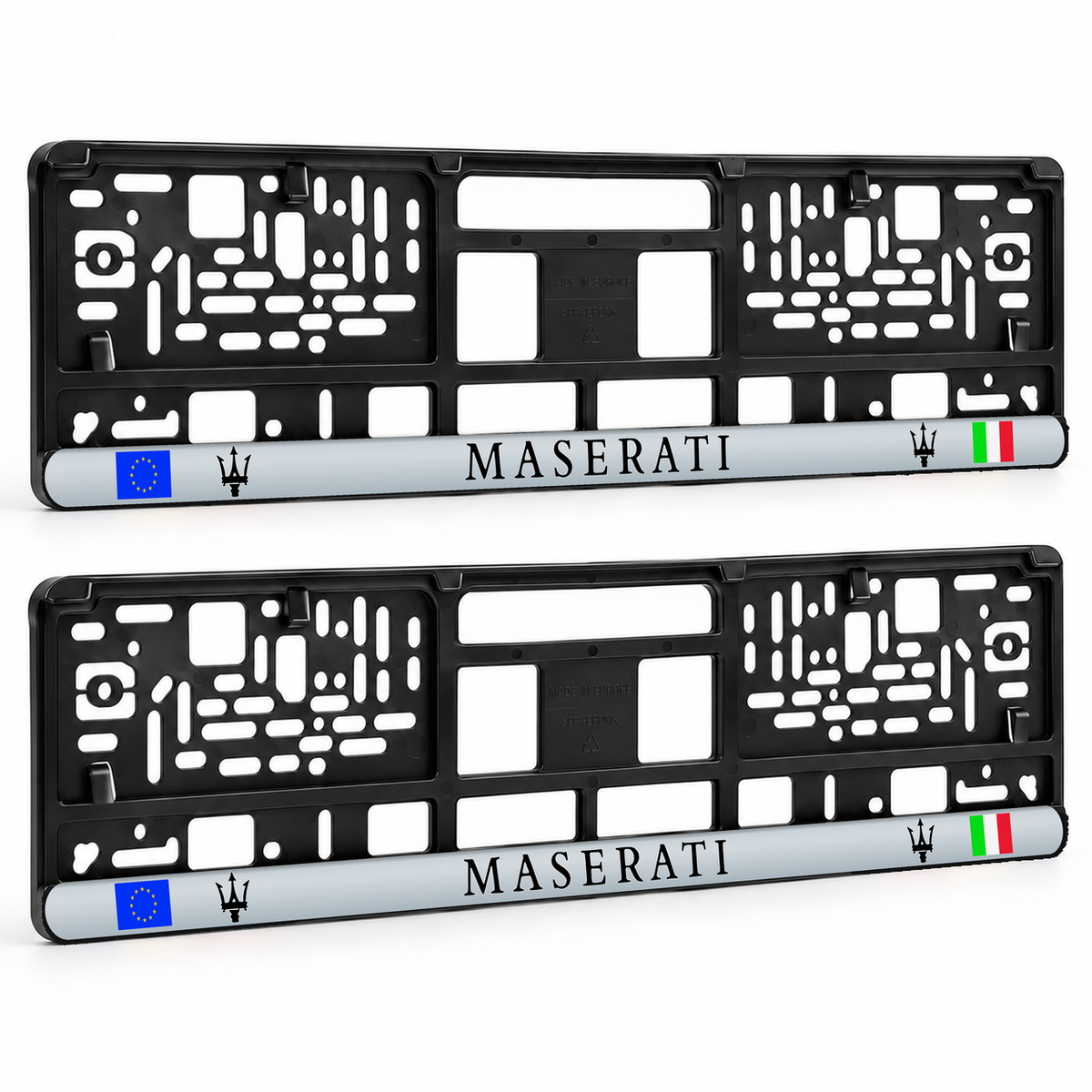 Set 2 bucati, suport numar inmatriculare personalizat Maserati, HLX-3