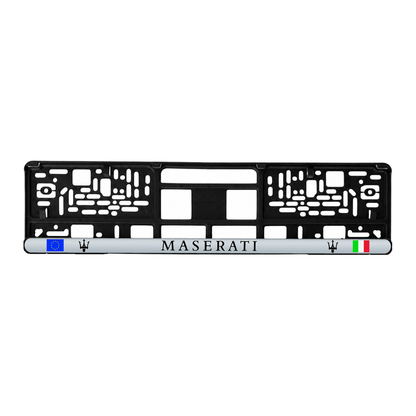 Set 2 bucati, suport numar inmatriculare personalizat Maserati, HLX-3