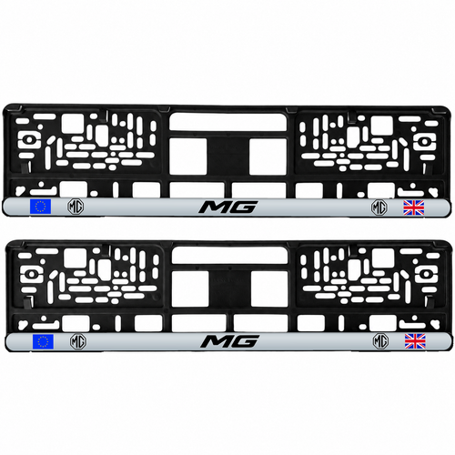 Set 2 bucati, suport numar inmatriculare personalizat MG, HLX-3