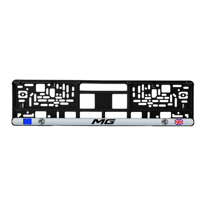 Set 2 bucati, suport numar inmatriculare personalizat MG, HLX-3