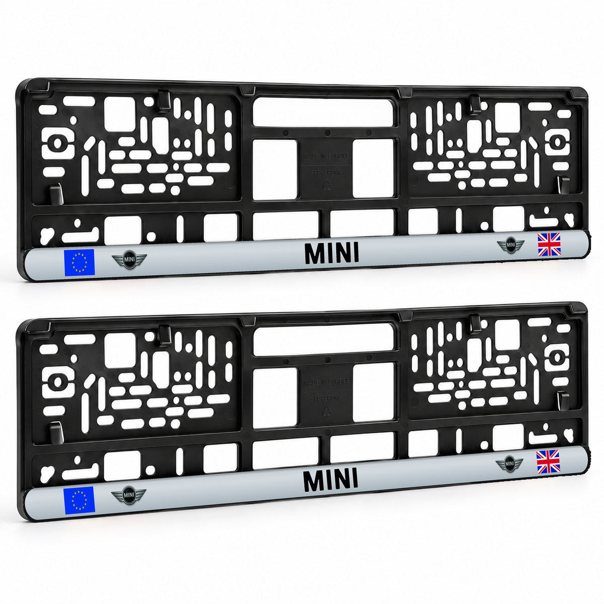 Set 2 bucati, suport numar inmatriculare personalizat Mini, HLX-3