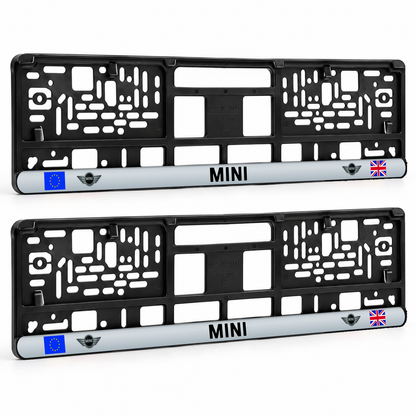 Set 2 bucati, suport numar inmatriculare personalizat Mini, HLX-3