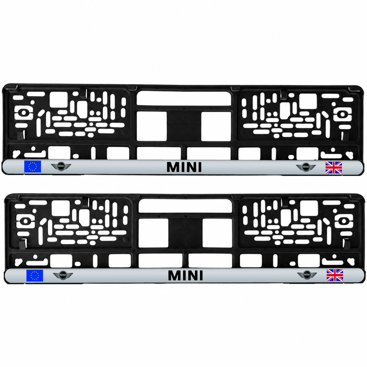 Set 2 bucati, suport numar inmatriculare personalizat Mini, HLX-3