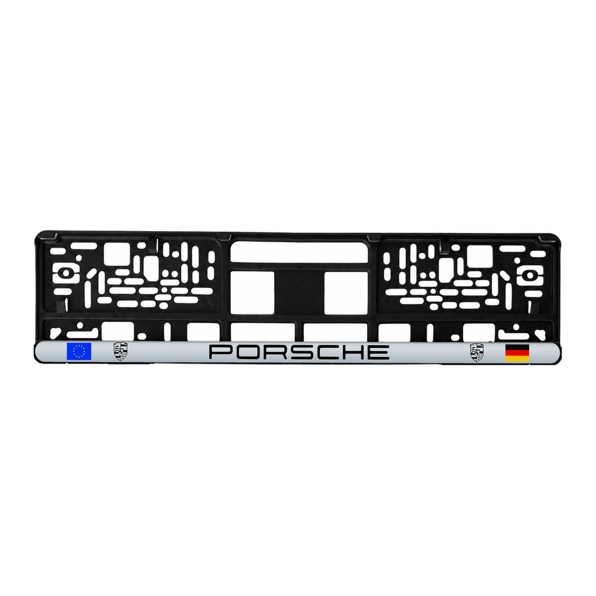 Set 2 bucati, suport numar inmatriculare personalizat Porsche, HLX-3