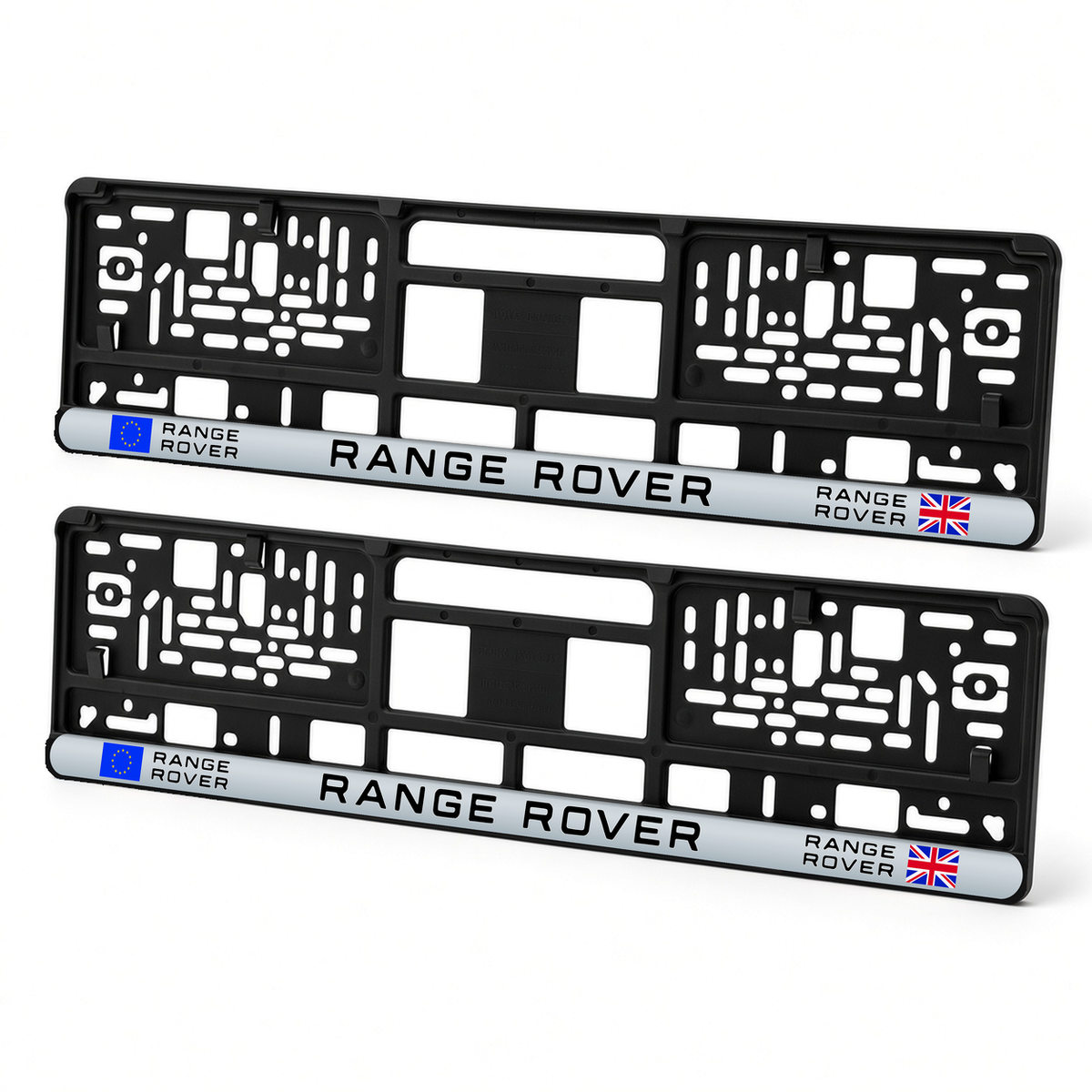 Set 2 bucati, suport numar inmatriculare personalizat Range Rover, HLX-3